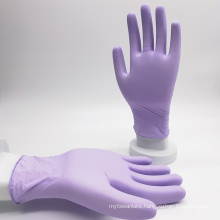 Purple Disposable Household Gloves Cheap Nitrile Gloves